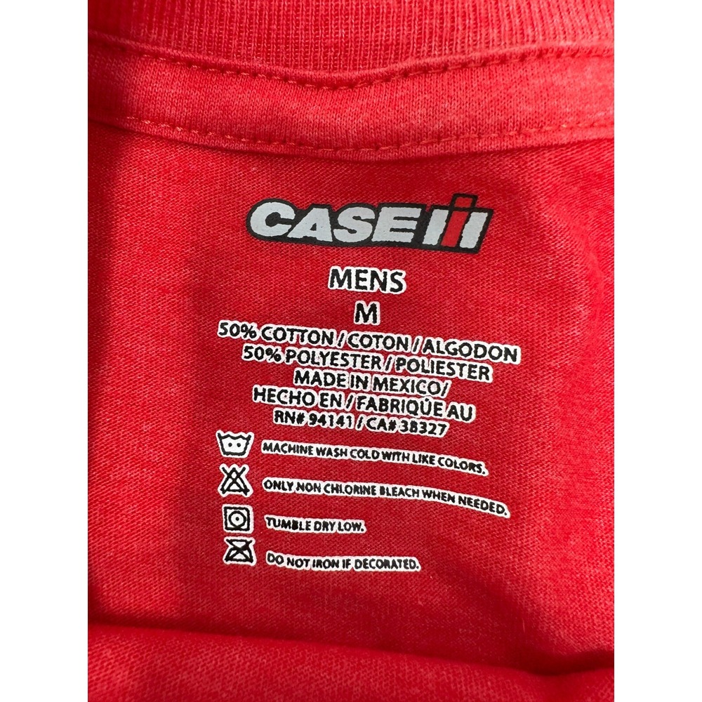 NWT Case IH Farmall Circle Logo Men's Medium‎ Heathered Red Short Sleeve Tee - Picture 3 of 7